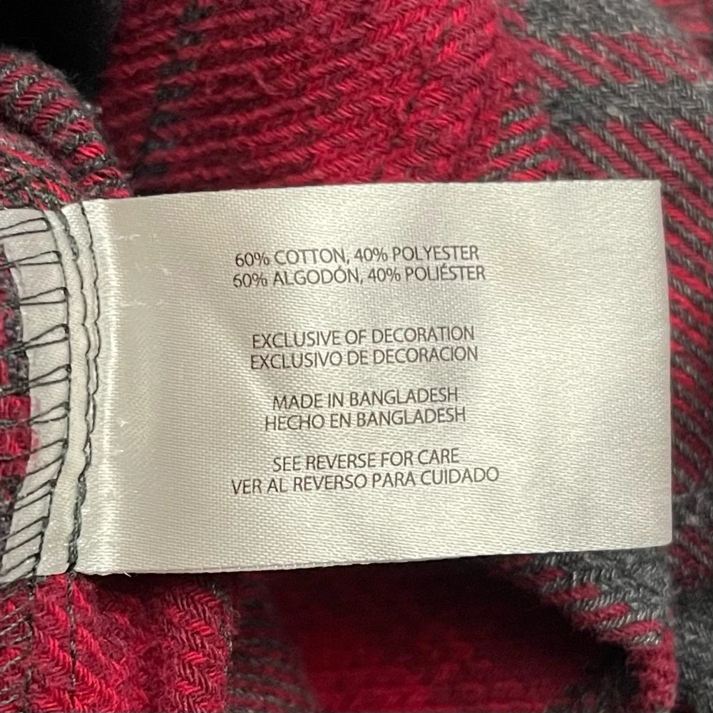 Orvis Classic Collection Heavyweight Flannel Shacket w/Hand Pockets Red Plaid XL